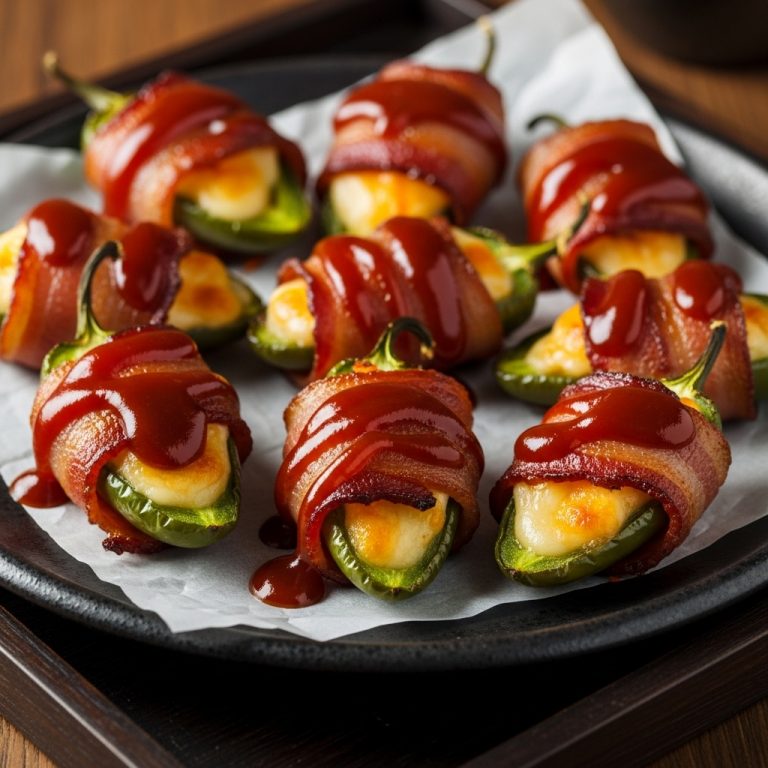 Ultimate Game Day Bacon-Wrapped BBQ Jalapeño Poppers